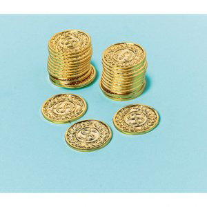Mince zlaté 144 ks 3,4 cm x 3,4 cm Amscan Mince zlaté 144 ks 3,4 cm x 3,4 cm Amscan