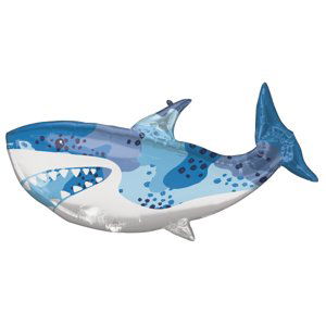 Balónek žralok 96 cm x 45 cm Amscan Balónek žralok 96 cm x 45 cm Amscan