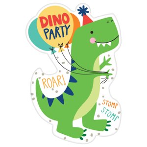 Pozvánky dino party 8 ks Amscan Pozvánky dino party 8 ks Amscan