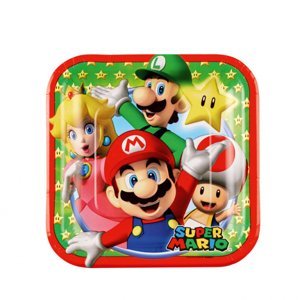 Super Mario talíře 8ks 8cm x 18cm Super Mario talíře 8ks 8cm x 18cm