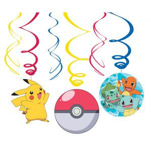 Pokémon závěsné dekorace 6 ks 61 cm Pokémon závěsné dekorace 6 ks 61 cm