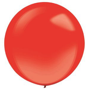 Balónek velký červený průhledný 61 cm Balónek velký červený průhledný 61 cm