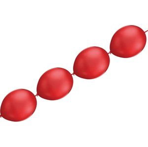 Balónky řetězové červené 5 ks