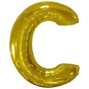 Písmeno C zlatý foliový balónek 86 cm Amscan Písmeno C zlatý foliový balónek 86 cm Amscan