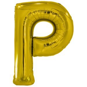 Písmeno P zlatý foliový balónek 86 cm amscan Písmeno P zlatý foliový balónek 86 cm amscan