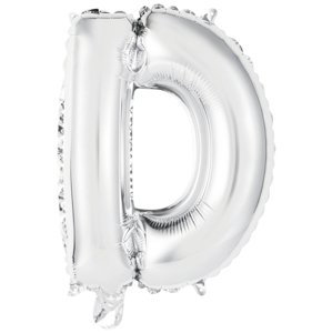 Písmeno D stříbrný balónek 33,5 cm x 40 cm Písmeno D stříbrný balónek 33,5 cm x 40 cm