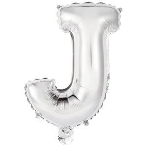 Písmeno J stříbrný balónek 29,5 cm x 40 cm Písmeno J stříbrný balónek 29,5 cm x 40 cm