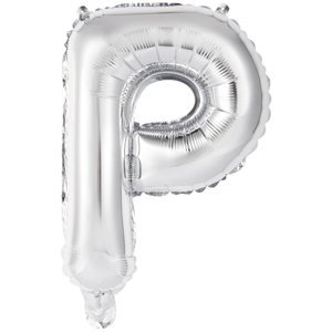 Písmeno P stříbrný balónek 40 cm