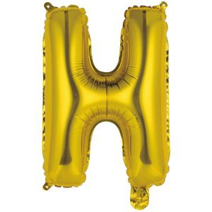 Písmena H zlaté foliové balónky 40 cm Písmena H zlaté foliové balónky 40 cm