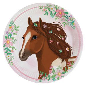 Kůň talíře papírové 8 ks 22,8 cm Amscan Kůň talíře papírové 8 ks 22,8 cm Amscan