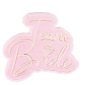 Team Bride nažehlovací nálepka 9 cm x 9 cm Amscan Team Bride nažehlovací nálepka 9 cm x 9 cm Amscan