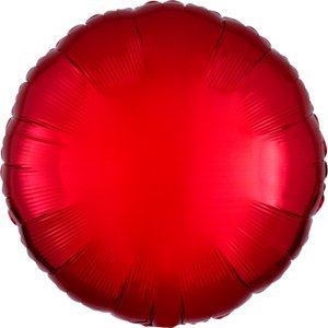 Balónek kruh červený metalický Amscan Balónek kruh červený metalický Amscan