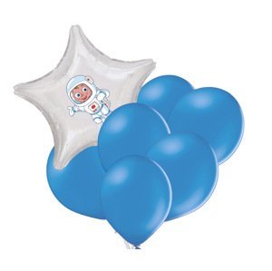 Set kosmonaut + 6 modrých balónků Balonky.cz Set kosmonaut + 6 modrých balónků Balonky.cz