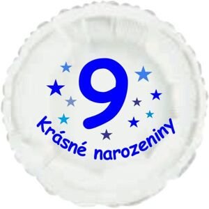 Krásné 9. narozeniny fóliový balónek kruh pro kluky Balonky.cz Krásné 9. narozeniny fóliový balónek kruh pro kluky Balonky.cz