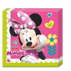 PROCOS Minnie ubrousky růžové 20ks 2-vrstvé 33cm x 33cm PROCOS Minnie ubrousky růžové 20ks 2-vrstvé 33cm x 33cm