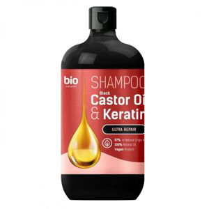 Bio Naturell Šampon na všechny typy vlasů Ricinový olej a keratin 946 ml
