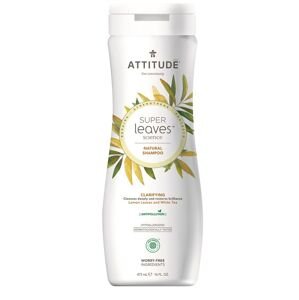 Attitude Super leaves Přírodní šampón s detoxikačním účinkem - rozjasňující pro normální a mastné vlasy 473ml