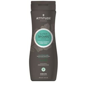 Attitude Super leaves Přírodní pánský šampón & tělové mýdlo (2v1) s detoxikačním účinkem - proti lupům 473ml