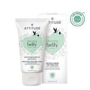 Attitude Přírodní krém na unavené nohy nejen pro těhotné s mátou Blooming Belly 150ml