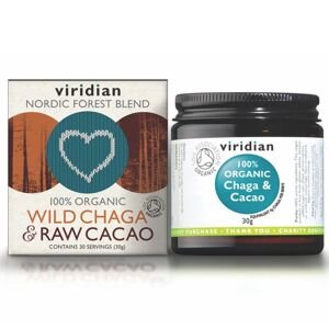 Viridian Wild Chaga & Raw Cacao Organic 30g