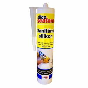 Silikon sanitární jednosložkový, 310 ml, bílý, SILCO