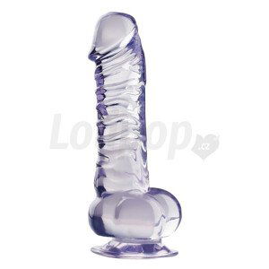 You2Toys Crystal Clear Dong with Suction-base 18cm