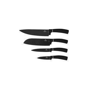 Sada nožů s nepřilnavým povrchem 4 ks Matte Black Collection