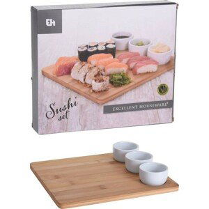 EXCELLENT Sushi set porcelán / bambus 4 ks KO-784230630