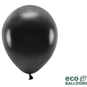 Balónky ECO metalické černé 26 cm 100 ks