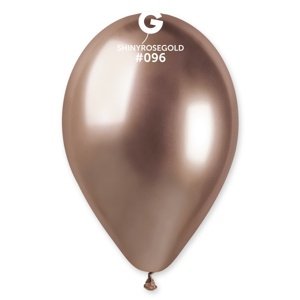 Balónek chromový latexový rose gold 33 cm 1 ks