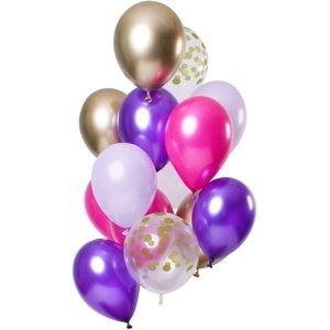 Balónky latexové fialové 30 cm 12 ks
