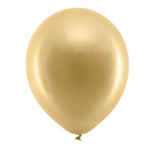 Balónky dekorační metalické 30 cm Rainbow zlaté 100 ks