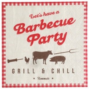 BBQ Party - Ubrousky papírové 33 x 33 cm 20 cm