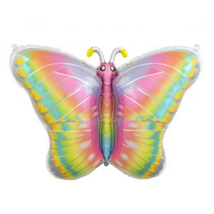 Balónek fóliový pastelový Motýl 64 x 53 cm
