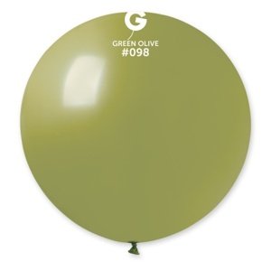 Balónek latexový pastelový khaki 80 cm 1 ks