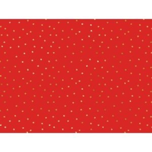 BALICÍ papír červený se zlatými hvězdičkami 70x200cm