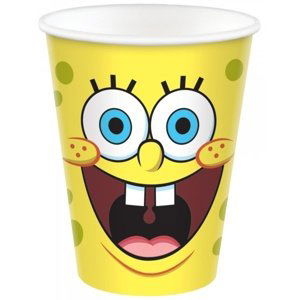 Kelímky papírové Spongebob 250ml 8ks