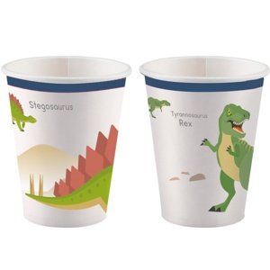 Dino party - Kelímky Happy Dinosaurus 250 ml 8 ks