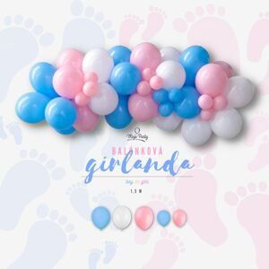 Balónková girlanda set – Boy or Girl 1,5 m