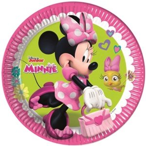 Minnie Mouse - talířky papírové  23cm/8ks