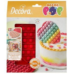 Forma silikonová Decorpop srdce 15 cm