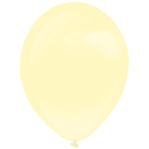 Balónky latexové dekoratérské perleťové světle žluté 27,5 cm 50 ks