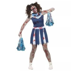 Kostým dámský Zombie roztleskávačka modrá