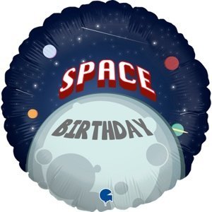 Balónek fóliový Space Birthday 46 cm