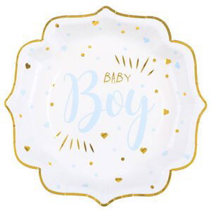 Talíře papírové Baby Boy 21 x 21 cm 10 ks