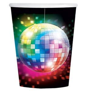 Kelímky papírové Disco Fever 70´s 250 ml 8 ks