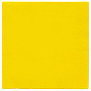 Ubrousky papírové žluté Buttercup 33 x 33 cm 20 ks