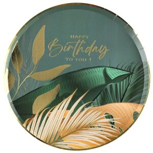 Talíře papírové Jungle birthday 22,5 cm 10 ks