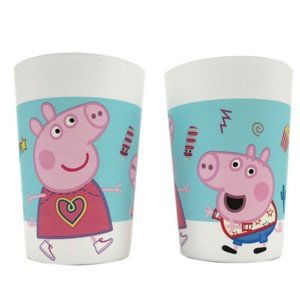 Kelímek plastový opakovaně použitelný Peppa Pig 230 ml 2 ks