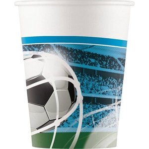 Kelímky papírové Fotbal 200 ml 8 ks